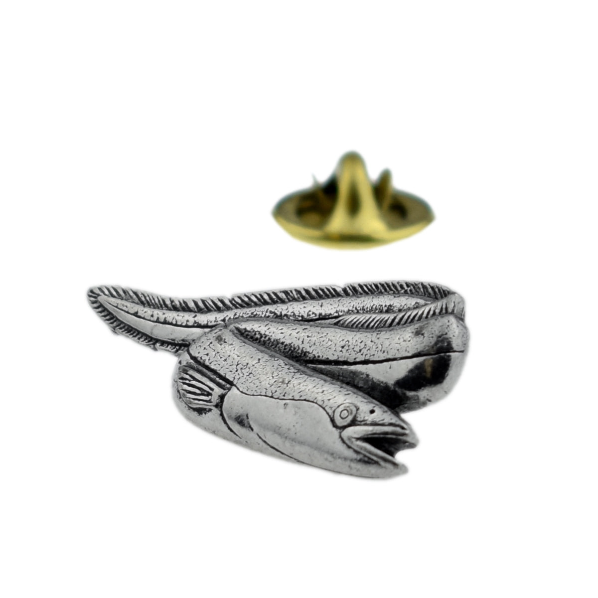 FARLEY'S Eel English Pewter Lapel Pin Badge