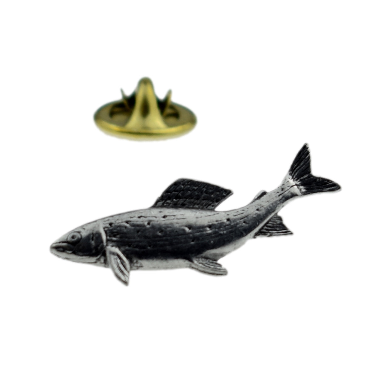 FARLEY'S Grayling English Pewter Lapel Pin Badge