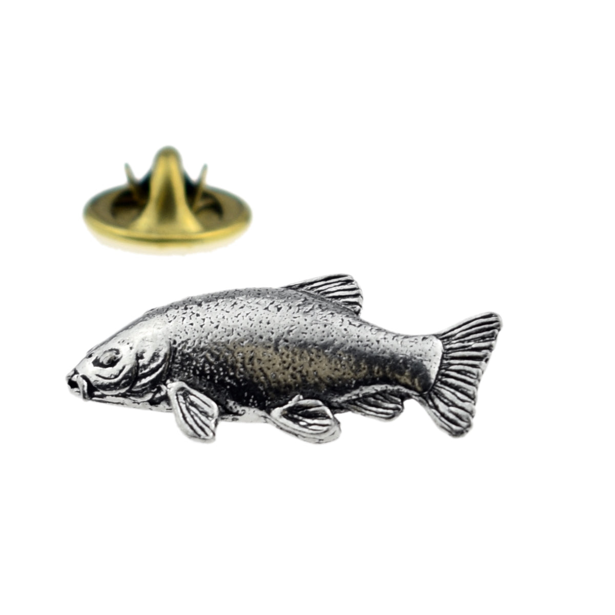 FARLEY'S Tench English Pewter Lapel Pin Badge
