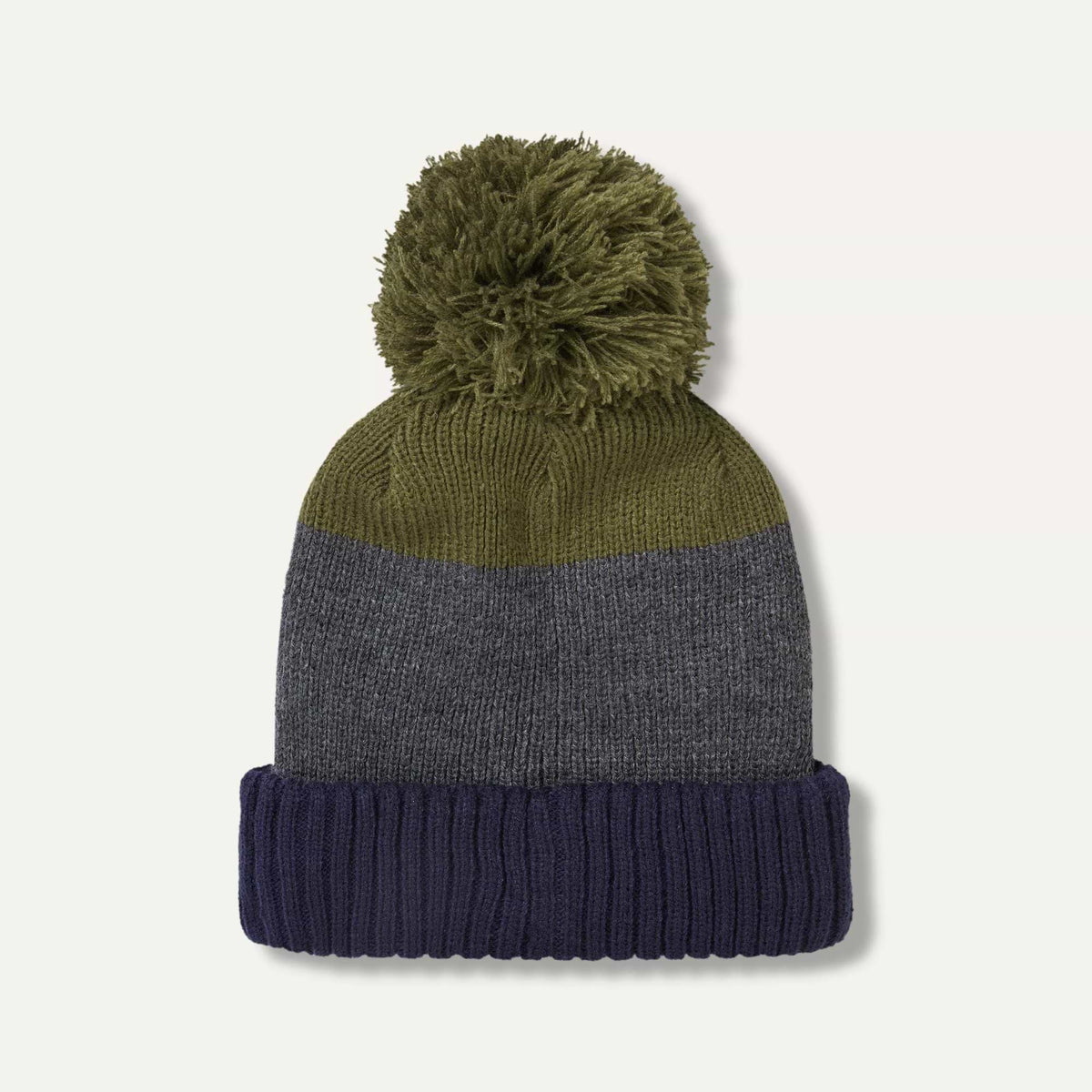 SEALSKINZ Flitcham Waterproof Fleece Lined Cold Weather Striped Bobble Hat - product view 3
