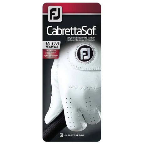FOOTJOY CabrettaSof Golf Glove - Mens - White