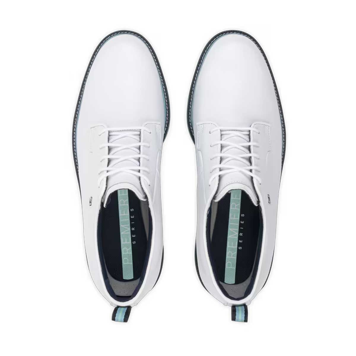 FOOTJOY Premiere Series Field Golf Shoes - Mens - White / Mint / Blue