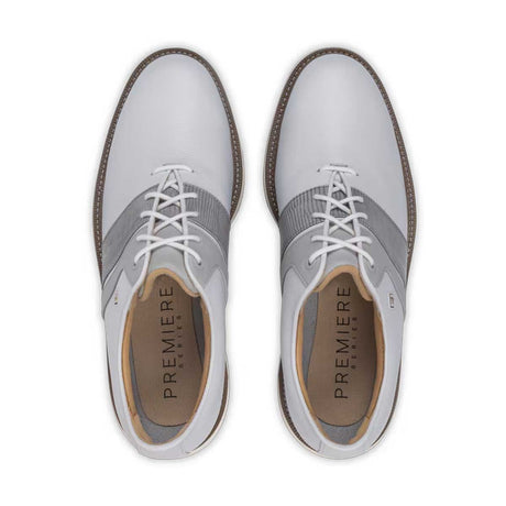 FOOTJOY Premiere Series Packard Golf Shoes - Mens - White & Grey
