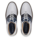 FOOTJOY Premiere Series Packard Golf Shoes - Mens - White & Navy