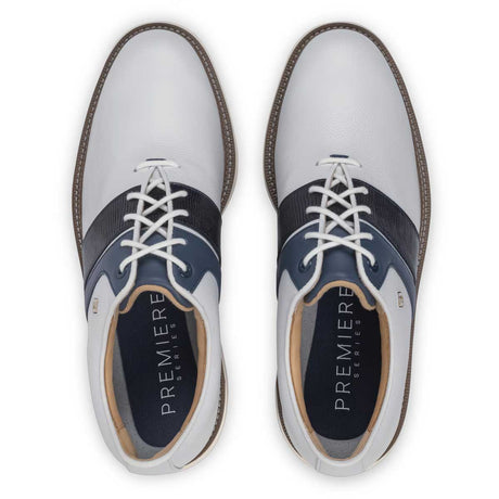 FOOTJOY Premiere Series Packard Golf Shoes - Mens - White & Navy