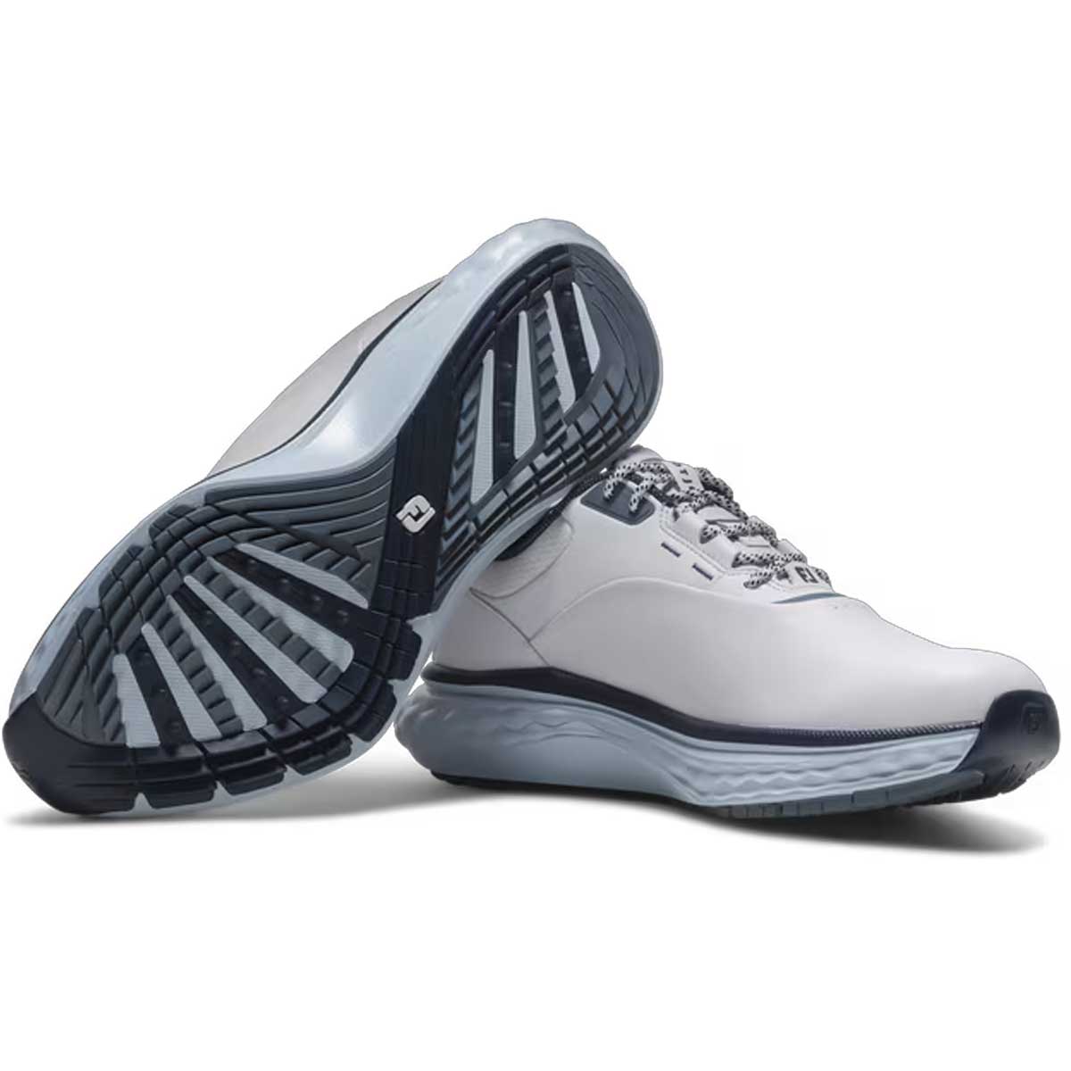 FOOTJOY Quantam Golf Shoes - Mens - White / Navy / Blue - Sizes: UK 9 & 10