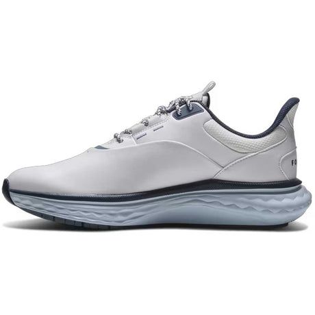 FOOTJOY Quantam Golf Shoes - Mens - White / Navy / Blue