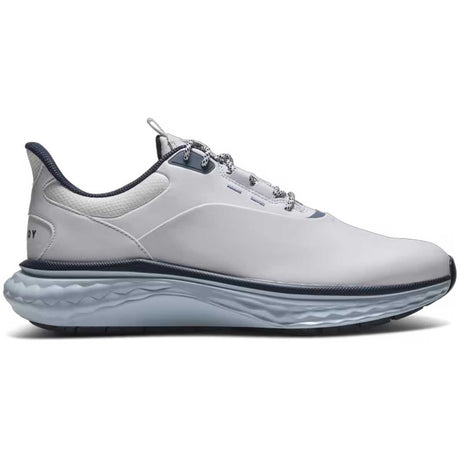 FOOTJOY Quantam Golf Shoes - Mens - White / Navy / Blue