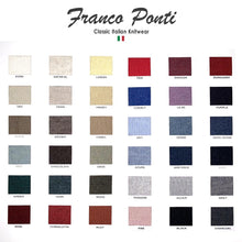 Load image into Gallery viewer, 40% OFF - FRANCO PONTI V-Neck - Mens Italian Merino Wool Blend - Dark Denim - Size: LARGE
