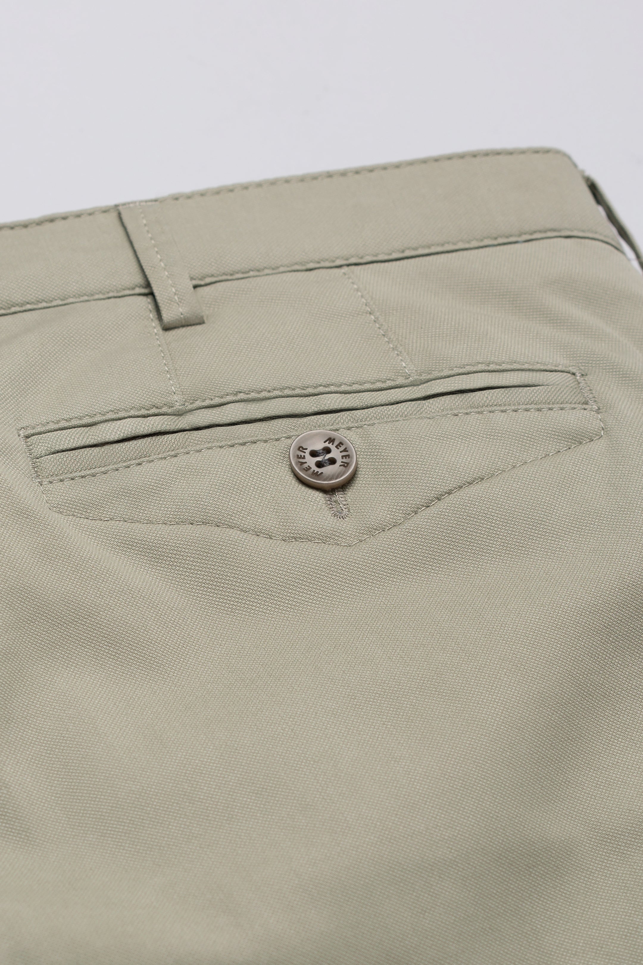 30% OFF - MEYER Chicago Trousers - 5060 Lightweight Cotton Chino - Sage - Sizes: 34 & 38 SHORT