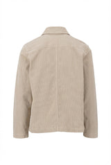 Fynch Hatton men's corduroy jacket in Beige – back view