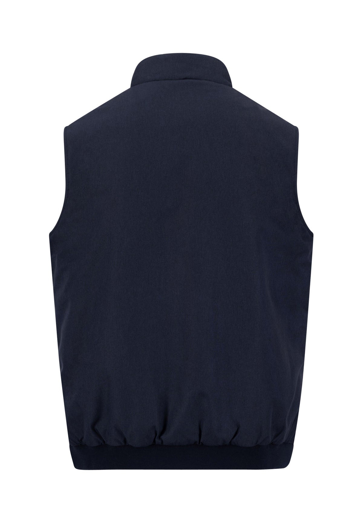 Fynch Hatton men's melange gilet in Dark Navy – back view