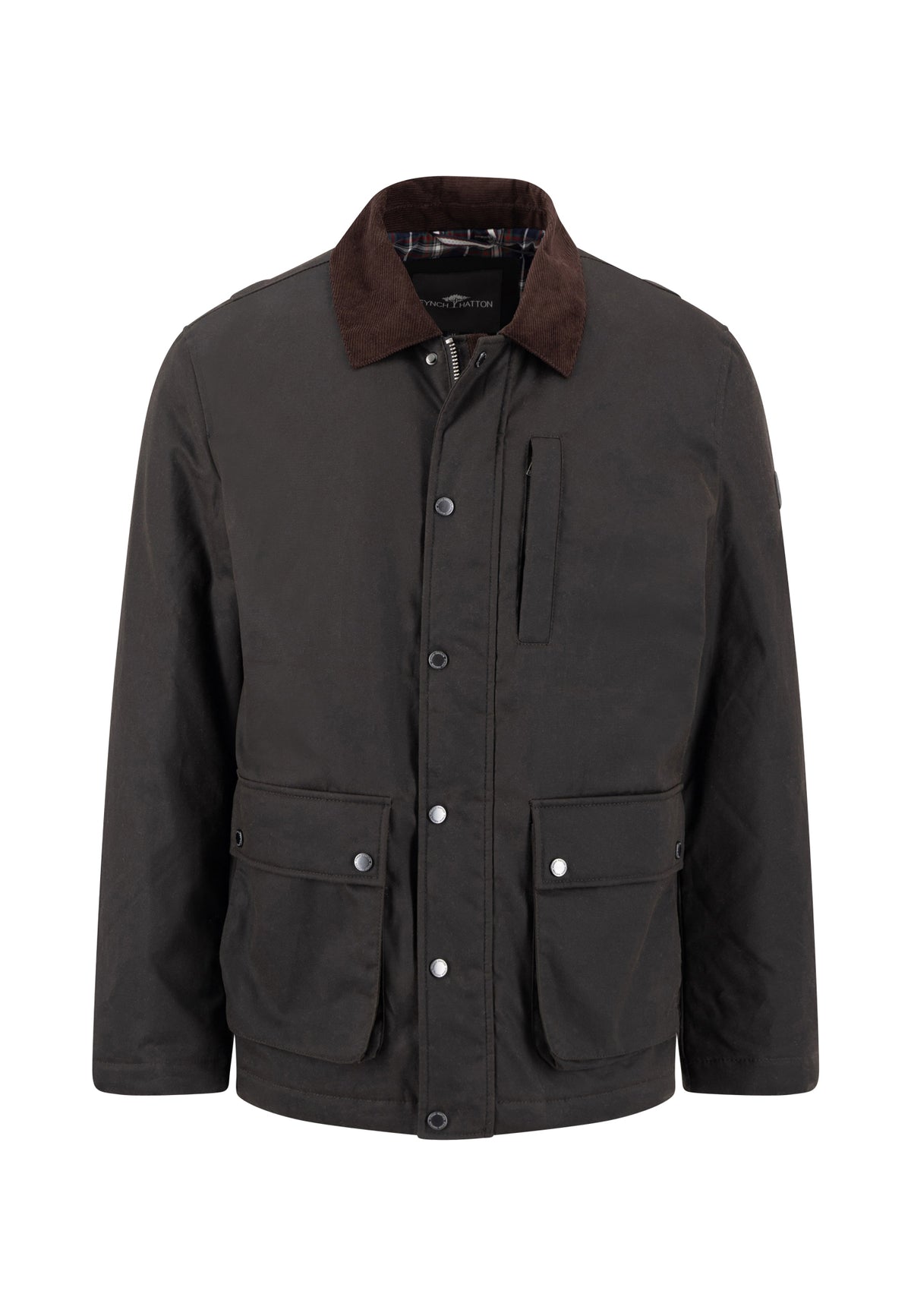 Fynch Hatton men's barn jacket in Anthracite – front view