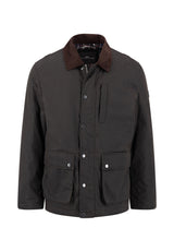 Fynch Hatton men's barn jacket in Anthracite – front view