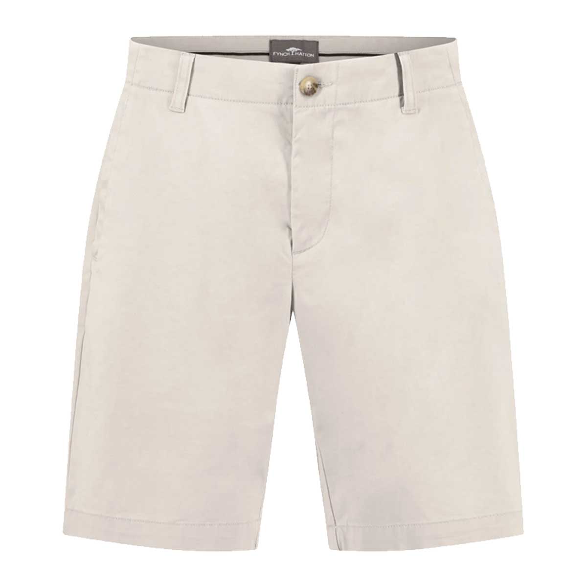 FYNCH HATTON Bermuda Shorts - Men's Stretch Cotton – Stone