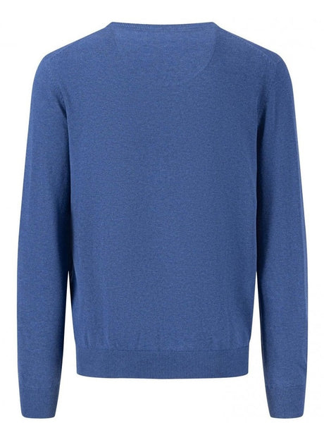 FYNCH HATTON Crew Neck Sweater - Men's Fine Knit – Azure Fynch Hatton