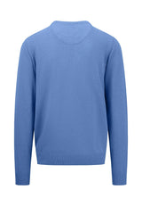 40% OFF - FYNCH HATTON Crew Neck Sweater - Men's Fine Knit – Crystal Blue - Size: LARGE Fynch Hatton
