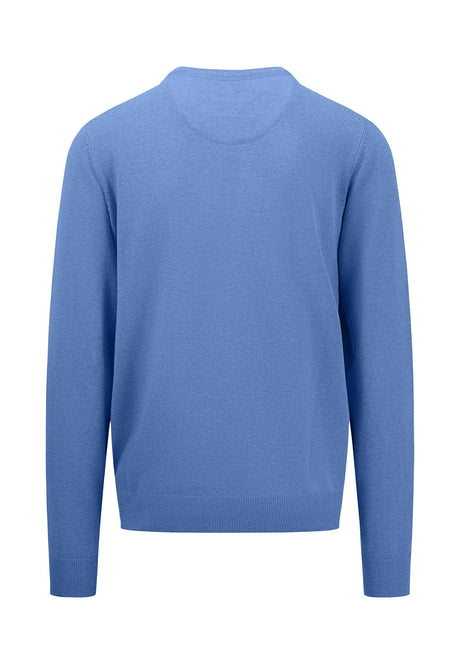 40% OFF - FYNCH HATTON Crew Neck Sweater - Men's Fine Knit – Crystal Blue - Size: LARGE Fynch Hatton