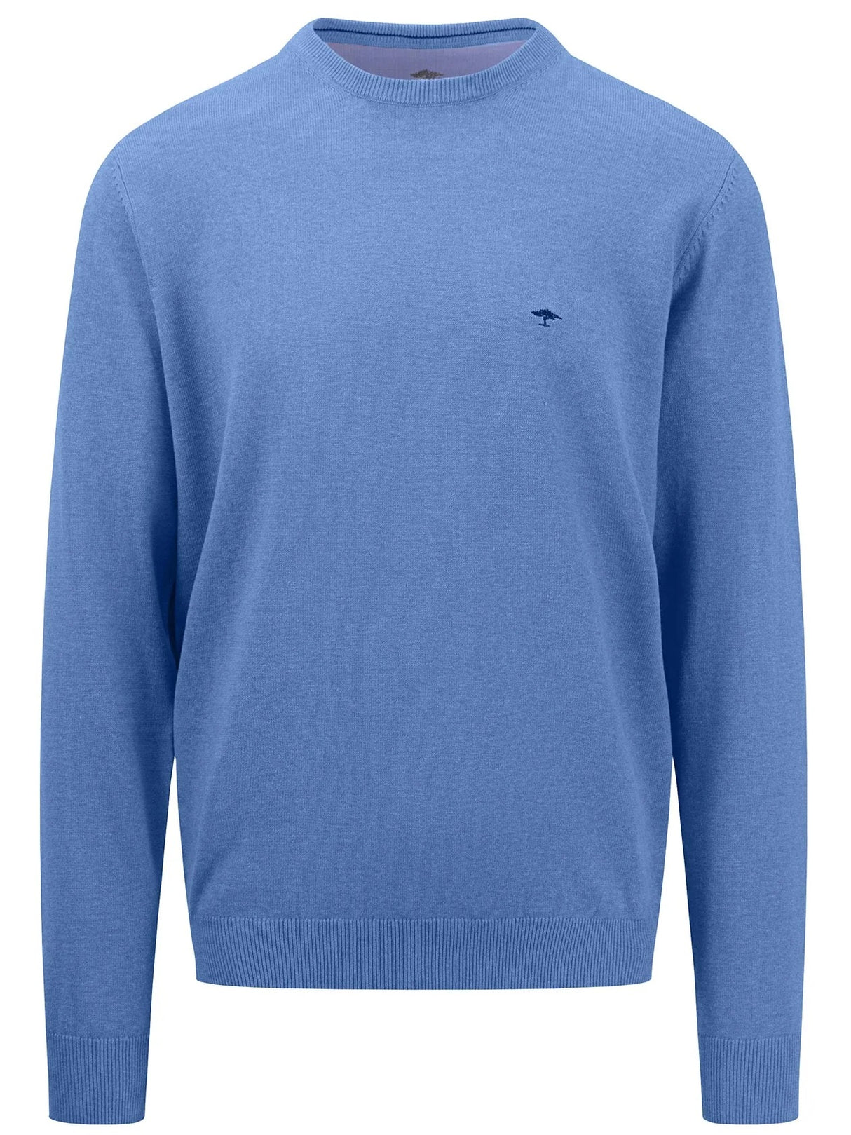 40% OFF - FYNCH HATTON Crew Neck Sweater - Men's Fine Knit – Crystal Blue - Size: LARGE Fynch Hatton