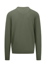 Load image into Gallery viewer, FYNCH HATTON Crew Neck Sweater - Men&#39;s Fine Knit – Dusty Olive
