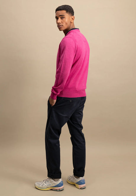 FYNCH HATTON Crew Neck Sweater - Men's Fine Knit – Malaga