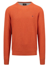 Load image into Gallery viewer, FYNCH HATTON Crew Neck Sweater - Men&#39;s Fine Knit – Rust Fynch Hatton
