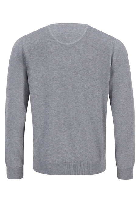 FYNCH HATTON Crew Neck Sweater - Men's Fine Knit – Steel Fynch Hatton