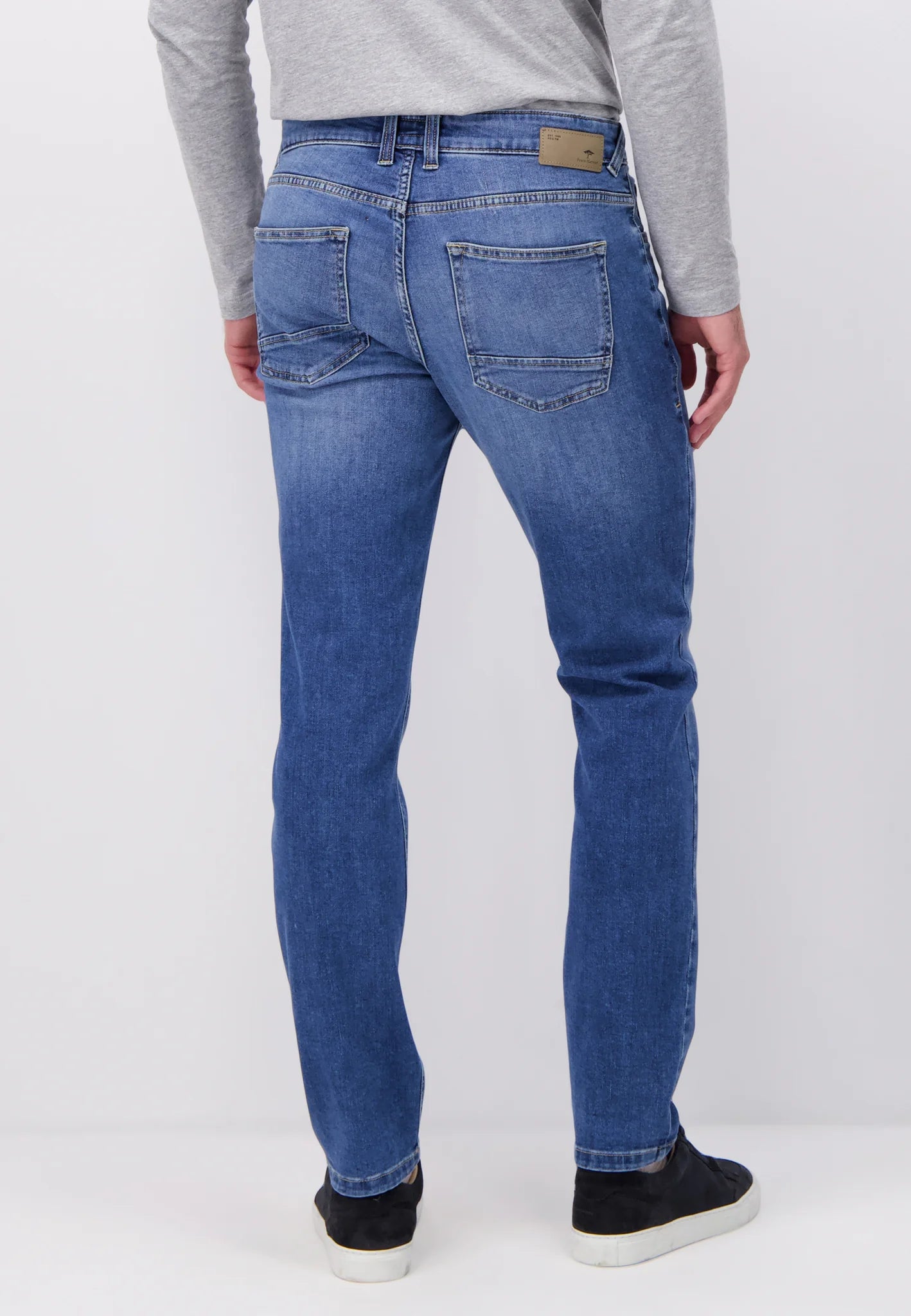 FYNCH HATTON Denim Jeans - Men's Modern Slim Fit – Light Blue