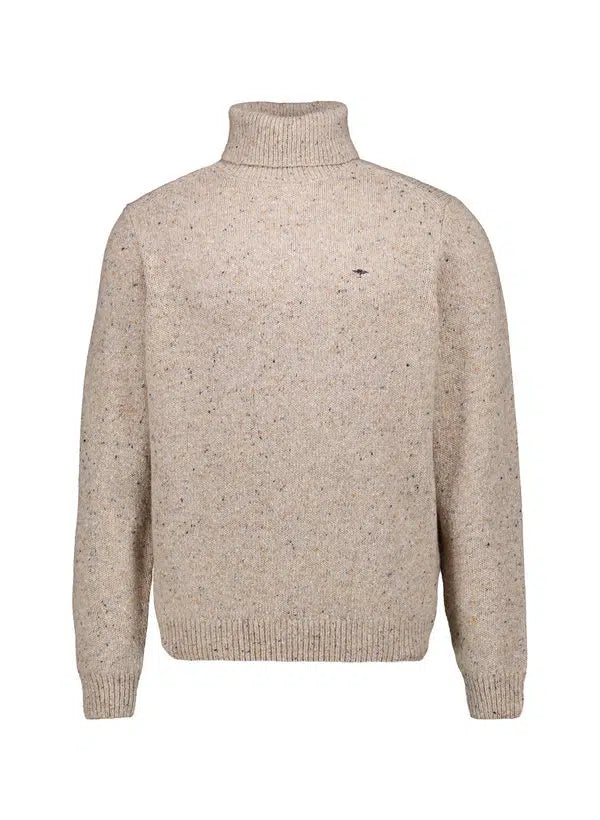 60% OFF - FYNCH HATTON Donegal Knit Turtle Neck - Men's - Winter White