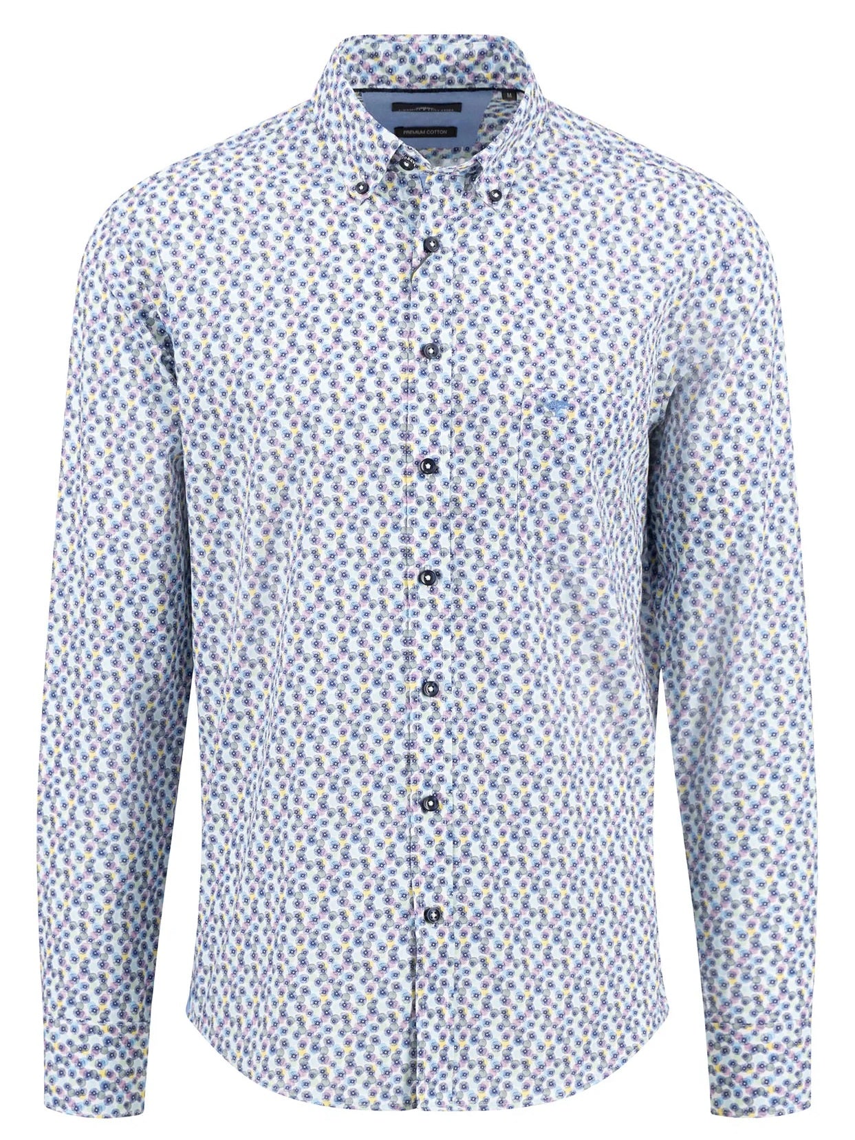 FYNCH HATTON Floral Print Shirt - Men's Soft Cotton – Dusty Lavender