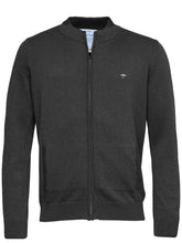 Load image into Gallery viewer, FYNCH HATTON Full Zip Cardigan - Men&#39;s Superfine Cotton – Charcoal
