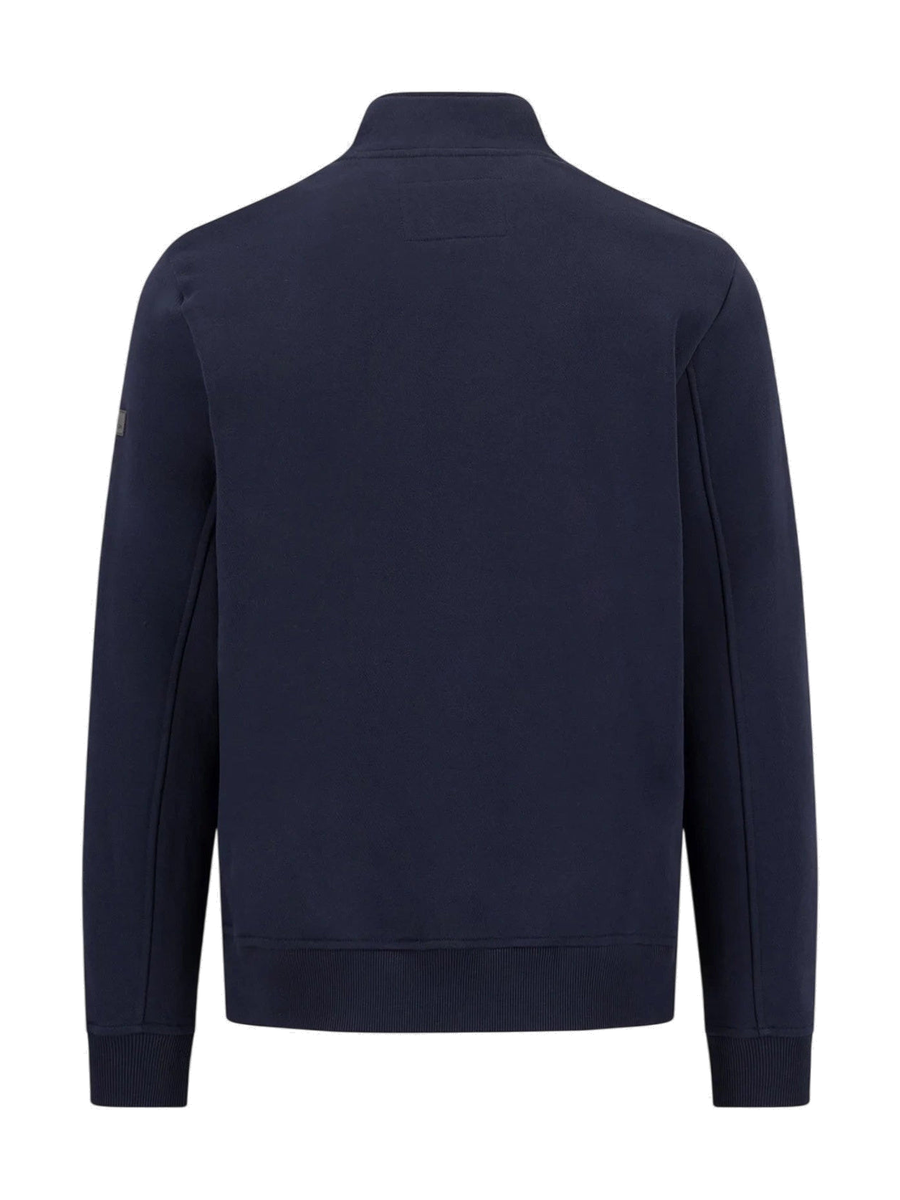 FYNCH HATTON Hybrid Stand Collar Jacket - Men's Cotton Blend – Navy - view 6