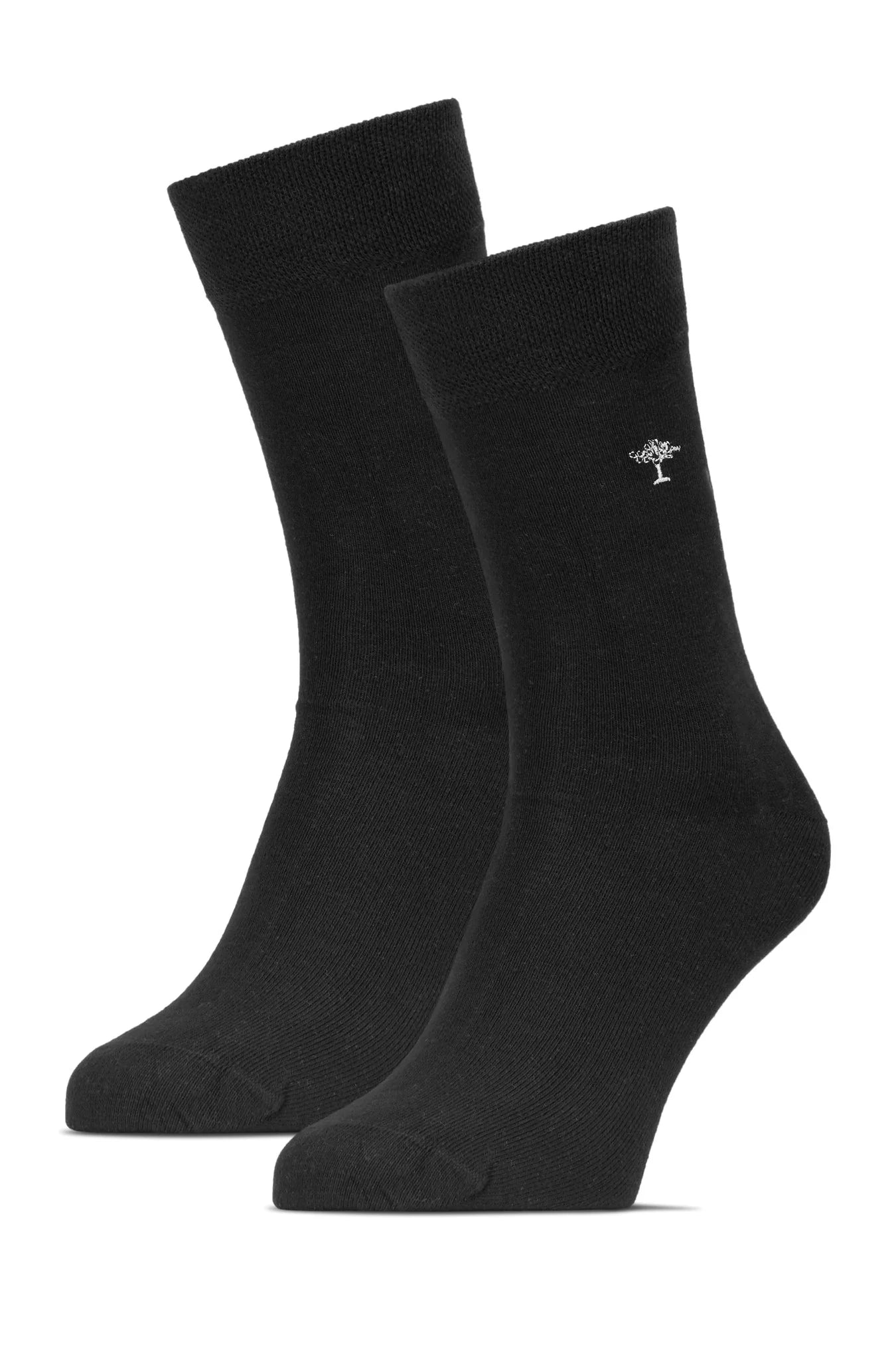 FYNCH HATTON Logo Socks - Men's Double Pack – Black