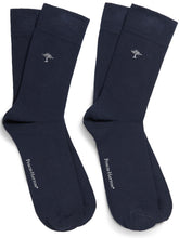 Load image into Gallery viewer, FYNCH HATTON Logo Socks - Men&#39;s Double Pack – Navy
