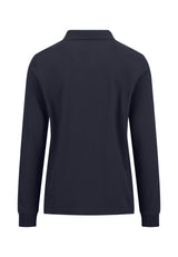 FYNCH HATTON Long Sleeve Polo Shirt - Men's Soft Cotton – Navy