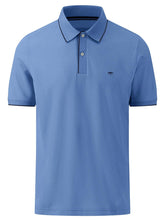 Load image into Gallery viewer, FYNCH HATTON Modern-Fit Polo Shirt - Men&#39;s Cotton Pique – Crystal Blue
