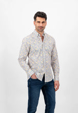 Load image into Gallery viewer, FYNCH HATTON Multi Print Shirt - Men&#39;s Soft Cotton – Dusty Lavender
