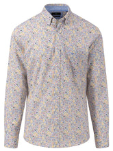 Load image into Gallery viewer, FYNCH HATTON Multi Print Shirt - Men&#39;s Soft Cotton – Dusty Lavender
