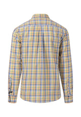 FYNCH HATTON Multi Print Shirt - Men's Soft Cotton – Leaf Green Check Fynch Hatton