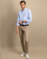 FYNCH HATTON Oxford Shirt - Men's Soft Cotton – Light Blue