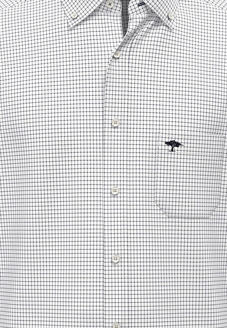 FYNCH HATTON Oxford Shirt - Men's Soft Cotton – Navy Check