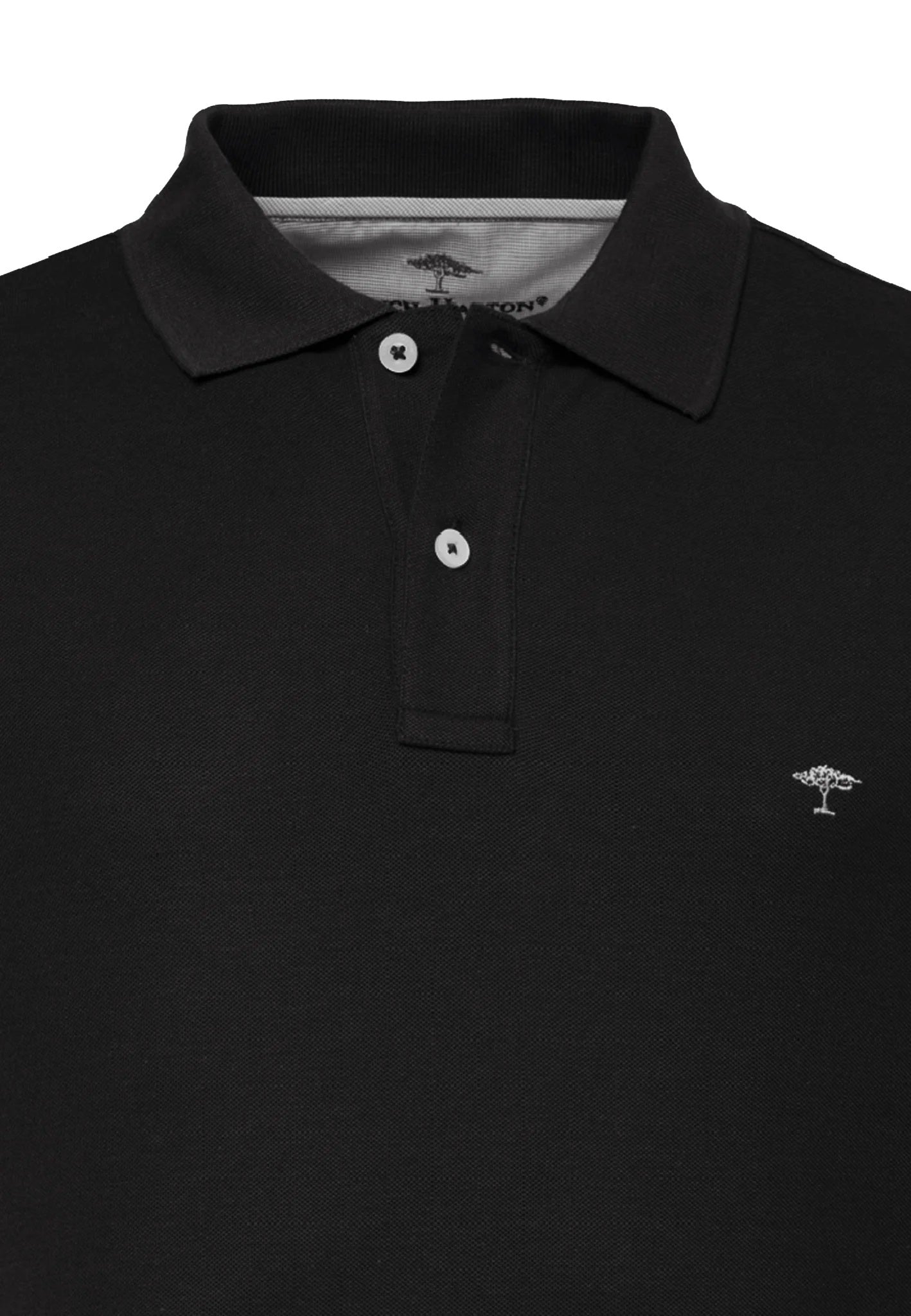 FYNCH HATTON Pique Polo Shirt - Men's Supima Cotton – Black