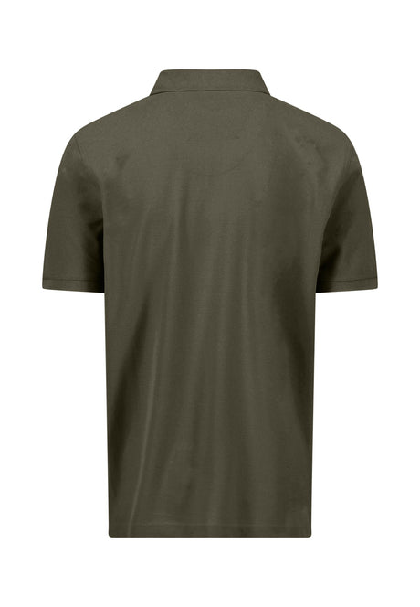 FYNCH HATTON Pique Polo Shirt - Men's Supima Cotton – Dark Khaki