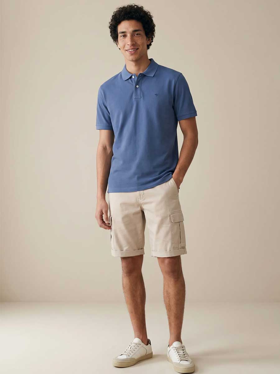 FYNCH HATTON Pique Polo Shirt - Men's Supima Cotton – Horizon
