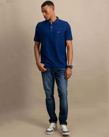 FYNCH HATTON Pique Polo Shirt - Men's Supima Cotton – Midnight