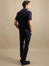 FYNCH HATTON Pique Polo Shirt - Men's Supima Cotton – Navy
