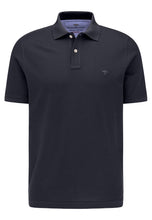 Load image into Gallery viewer, FYNCH HATTON Pique Polo Shirt - Men&#39;s Supima Cotton – Navy
