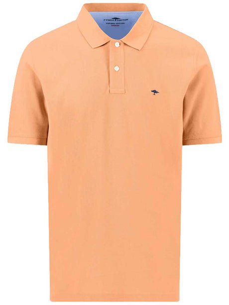 FYNCH HATTON Pique Polo Shirt - Men's Supima Cotton – Tangerine