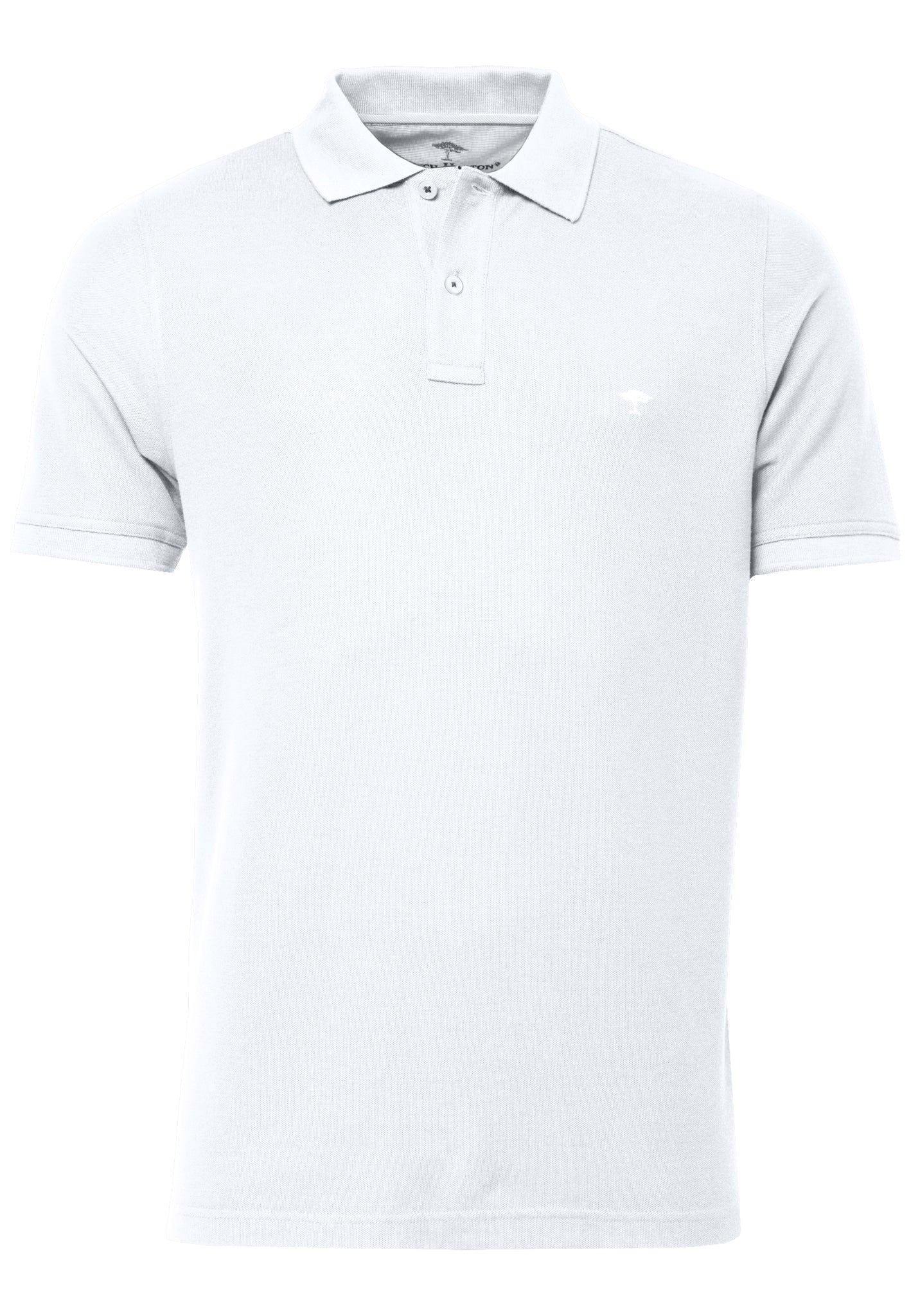 FYNCH HATTON Pique Polo Shirt - Men's Supima Cotton – White