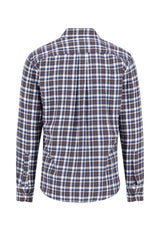 FYNCH HATTON Premium Flannel Check Shirt – Men's Button-Down – Dark Chocolate